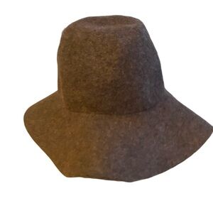 Deena & Ozzy Collection Brown 100% Wool Hat